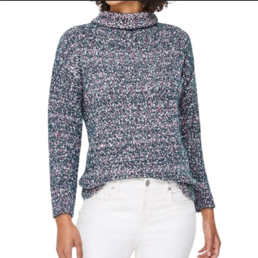 LOFT Outlet | Flecked Eyelash Turtleneck Sweater Size: L